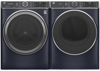 GE Appliances Steam Upgrade Laundry Sapphire Blue - Electric