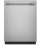 GE Cafe Stainless Interior Built-In Dishwasher with Hidden Controls