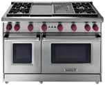 48" Gas Range - 6 Burners and Infrared Charbroiler