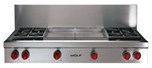 48" Sealed Burner Rangetop - 4 Burners and Infrared Dual Griddle
