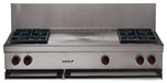 48" Sealed Burner Rangetop - 4 Burners and French Top