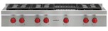 48" Sealed Burner Rangetop - 6 Burners and Infrared Charbroiler